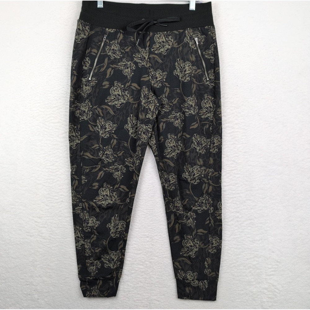 Athleta‎ Trekkie North Printed Jogger Women's 10 Terra Firma Olive Green Nylon